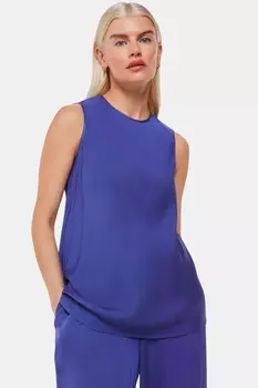 Футболка без рукавов Petite Clara удлиненного кроя Whistles, синий