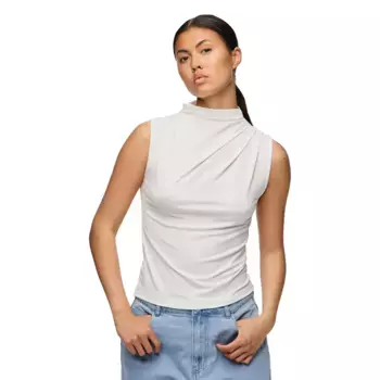 Футболка без рукавов Pieces Madison Draped, белый