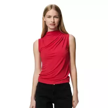 Футболка без рукавов Pieces Madison Draped, красный