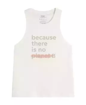 Футболка без рукавов с подчеркиванием Ecoalf, белый