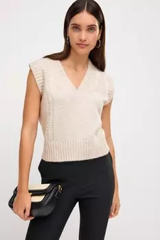 Футболка без рукавов с V-образным вырезом Next, белый