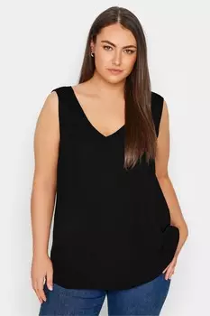 Футболка без рукавов с V-образным вырезом Evans, черный