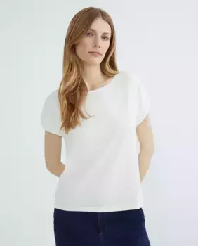 Футболка без рукавов с вырезом лодочкой Guitare, цвет Crudo