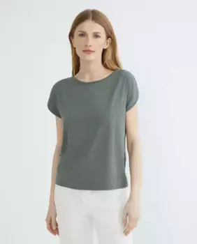 Футболка без рукавов с вырезом лодочкой Guitare, цвет Kaki