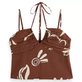 Футболка без рукавов Scotch & Soda U9A00700T, коричневый