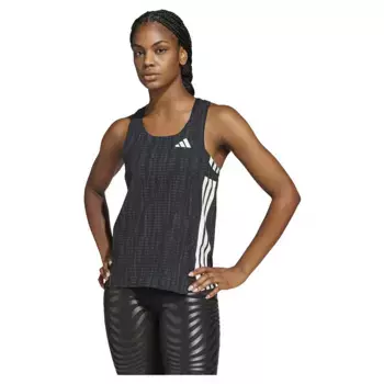 Футболка без рукавов спортивная adidas Adizero Singlet, черный