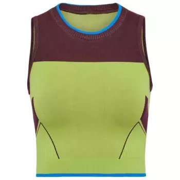 Футболка без рукавов спортивная Hummel 228269 Crop seamless, зеленый