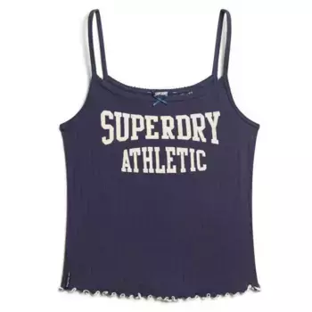 Футболка без рукавов Superdry Ath Ess Graphic Pointele, синий