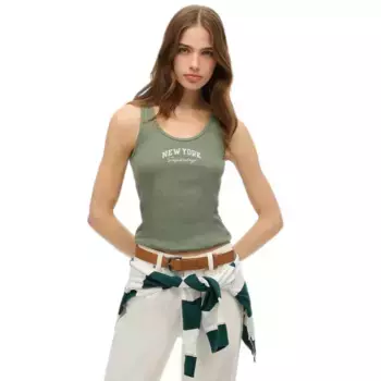 Футболка без рукавов Superdry Athletic Ess Graphic, зеленый