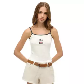 Футболка без рукавов Superdry Athletic Essential Cami, белый