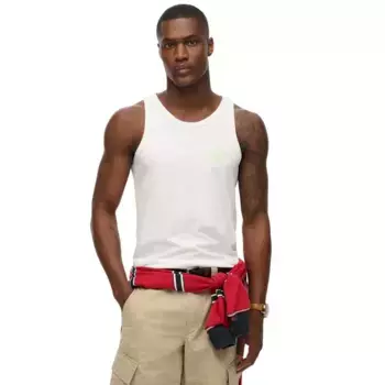 Футболка без рукавов Superdry Contrast Script, белый