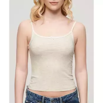Футболка без рукавов Superdry Essential, бежевый