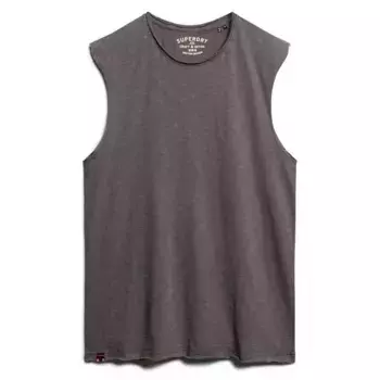 Футболка без рукавов Superdry Raw Edge Slub, серый