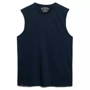 Футболка без рукавов Superdry Raw Edge Slub, синий