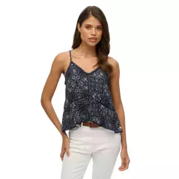 Футболка без рукавов Superdry Vintage Ladder Trim, синий