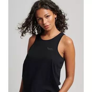 Футболка без рукавов Superdry Vintage Logo, черный
