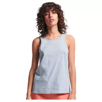 Футболка без рукавов Superdry Vintage Logo Stripe, синий