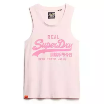 Футболка без рукавов Superdry Vl Neon Scoop, розовый