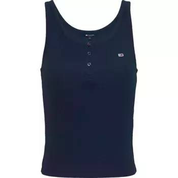 Футболка без рукавов Tommy Jeans Button, синий