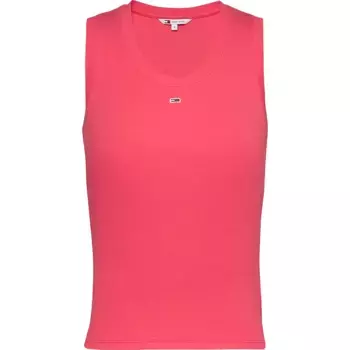 Футболка без рукавов Tommy Jeans Essential, розовый