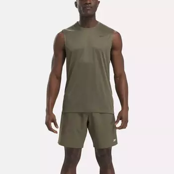 Футболка без рукавов Training Tech Reebok, армейский зеленый