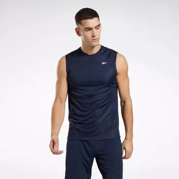 Футболка без рукавов Training Tech Reebok, военно-морской