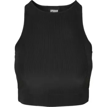 Футболка без рукавов Urban Classics Crop Top, черный
