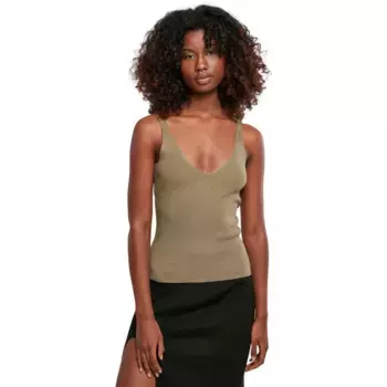 Футболка без рукавов Urban Classics Knit, зеленый