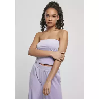 Футболка без рукавов Urban Classics Velvet Tube Big, фиолетовый