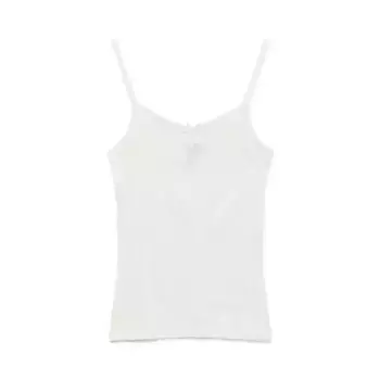 Футболка без рукавов Vero Moda Lisa Pointelle, белый