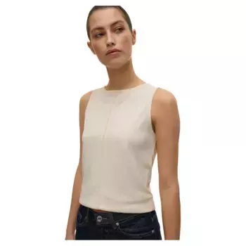 Футболка без рукавов Vero Moda Maggie Boatneck, бежевый