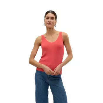 Футболка без рукавов Vero Moda Newlex Sun Knit, красный