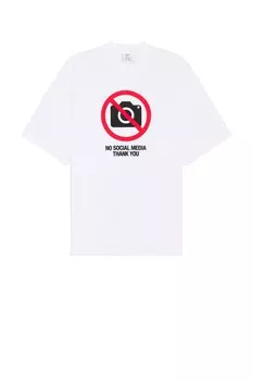 Футболка без социальных сетей Vetements, белый
