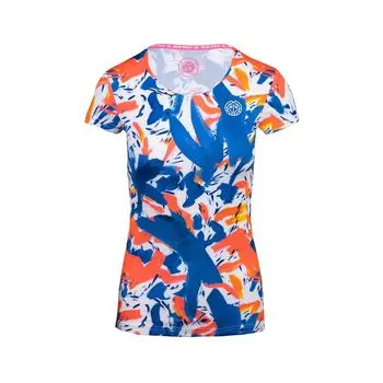 Футболка BIDI BADU Issa Tech Roundneck Tee red/orange, темно синий