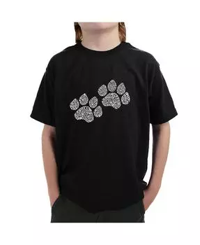 Футболка Big Boy's Word Art — принты лап Гава LA Pop Art, черный