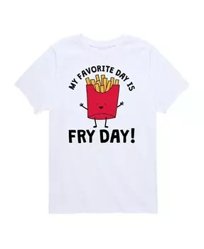 Футболка Big Boys Favorite Day Fry Day с графическим принтом Hybrid, белый