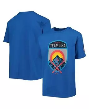 Футболка Big Boys Royal Team USA для кроссовых лыж Outerstuff, синий