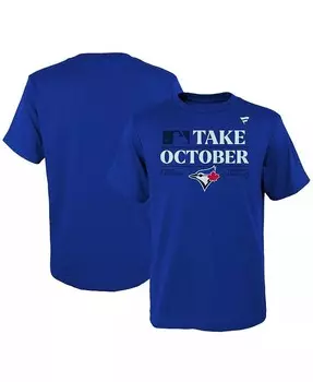 Футболка Big Boys Royal Toronto Blue Jays после сезона 2023 в раздевалке Fanatics, синий