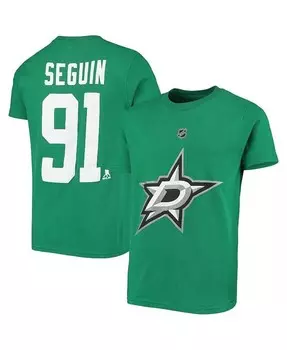 Футболка Big Boys Tyler Seguin Kelly Green Dallas Stars с именем и номером игрока Outerstuff, зеленый