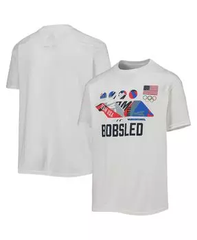 Футболка Big Boys White Team USA Bobsled Scattered Swatch Outerstuff