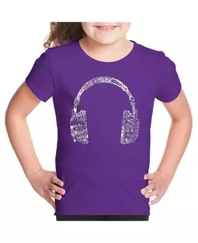 Футболка Big Girl с надписью Word Art — НАУШНИКИ — ЯЗЫКИ LA Pop Art