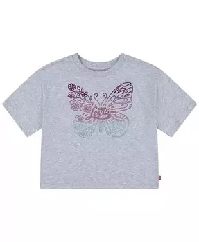 Футболка Big Girls Meet & Greet Butterfly Levi'S, серый