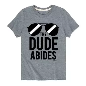 Футболка Big Lebowski The Dude Abides для мальчиков 8–20 лет Licensed Character, серый