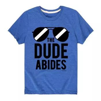 Футболка Big Lebowski The Dude Abides для мальчиков 8–20 лет Licensed Character, синий