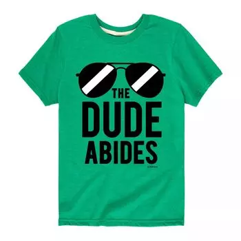 Футболка Big Lebowski The Dude Abides для мальчиков 8–20 лет Licensed Character, зеленый
