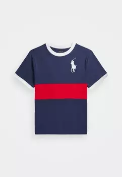 Футболка BIG PONY HEAVYWEIGHT COTTON JERSEY TEE Ralph Lauren, темно-синий