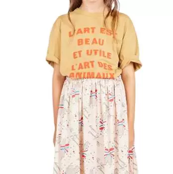 Футболка Big Rooster Art Brown в горчичном цвете The Animals Observatory