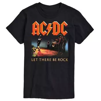Футболка Big & Tall ACDC Let There Be Rock, Black Licensed Character, черный