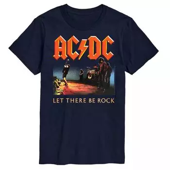 Футболка Big & Tall ACDC Let There Be Rock Licensed Character, синий
