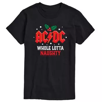 Футболка Big & Tall ACDC Lotta Naughty, Black Licensed Character, черный
